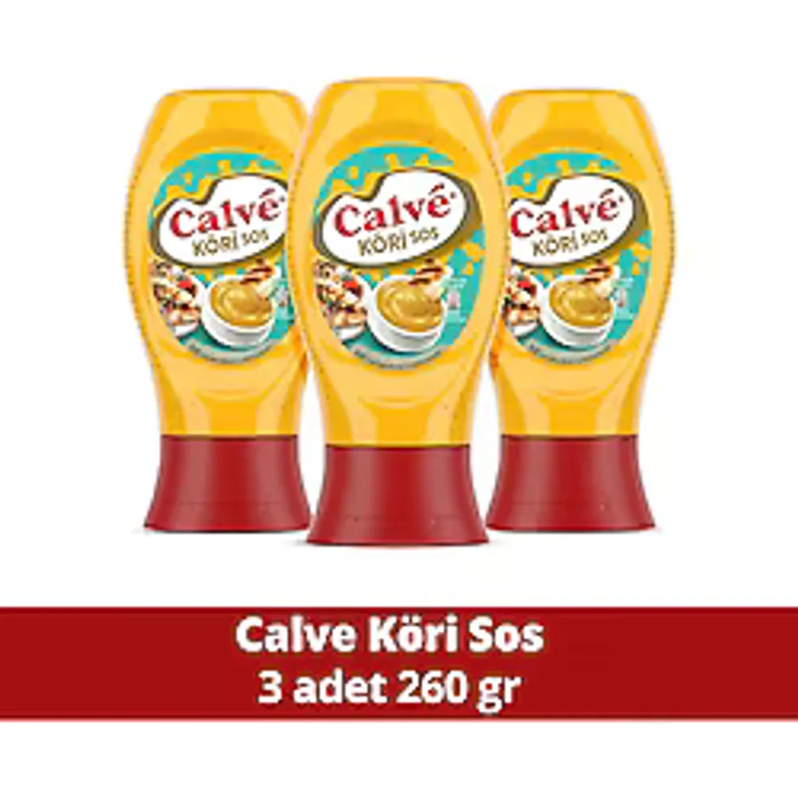 Calve Köri Sos 260 gr 3'lü