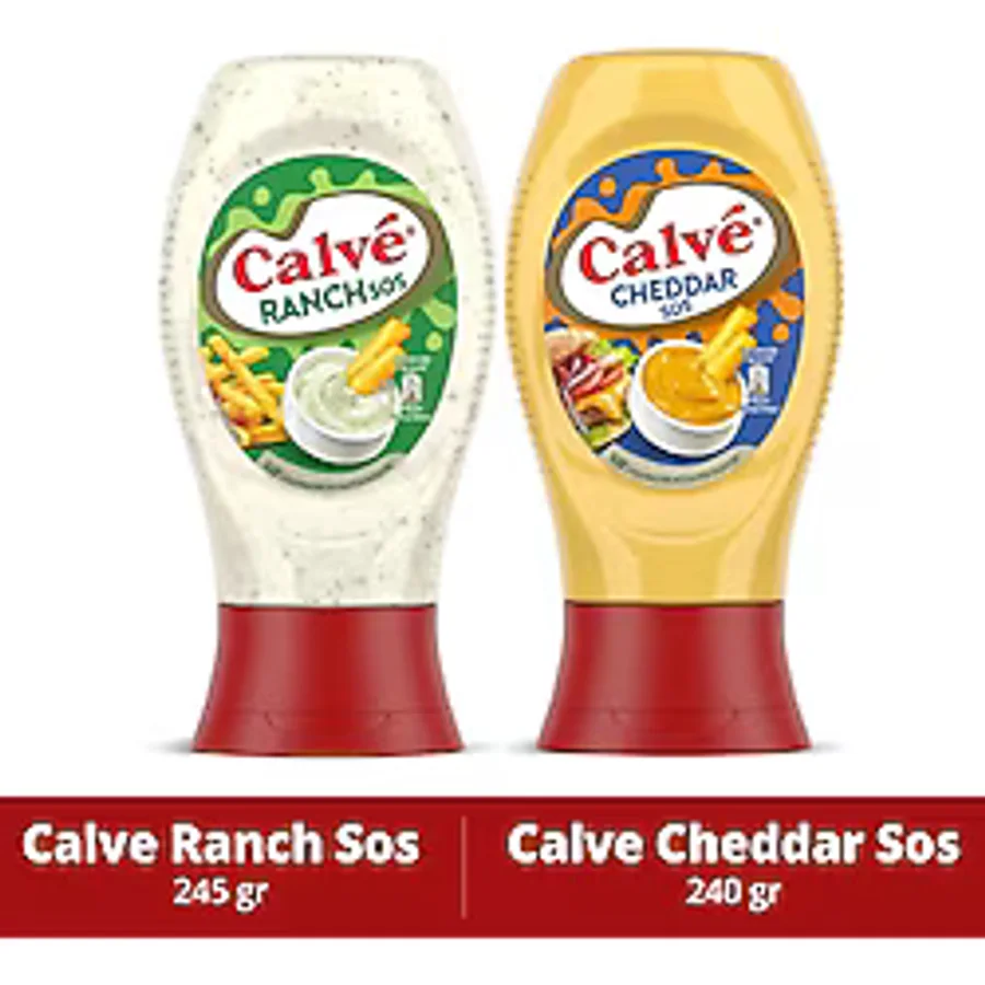 Calve Ranch Sos 245 gr + Cheddar Sos 240 gr + Burger Sos 245 gr
