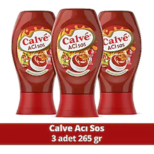 Calve Sos Acı 265 gr X3 Adet