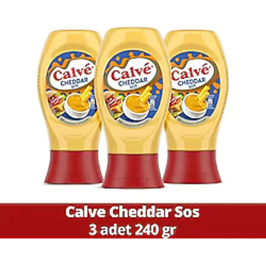 Calve Sos Cheddar 240 gr X3 Adet