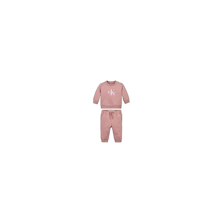 Calvin Klein Baskılı Pembe Bebek Eşofman Takımı IN0IN00353TP9