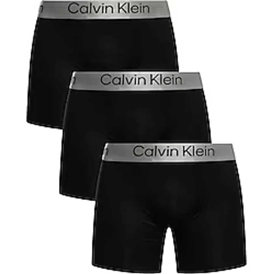 Calvin Klein Erkek BOXER BRIEF 3PK Boxer BLACK/BLACK/BLACK S