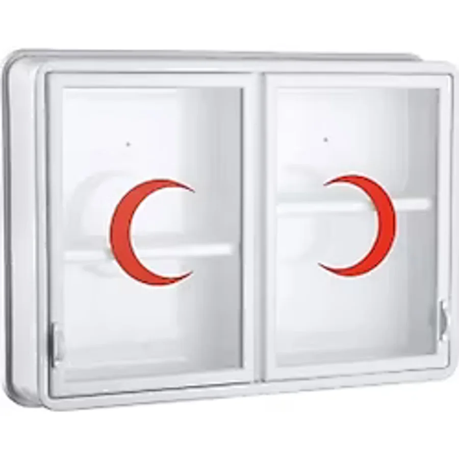 CAM 2 KAPAKLI ECZA DOLABI 35x49x10 cm (4887)