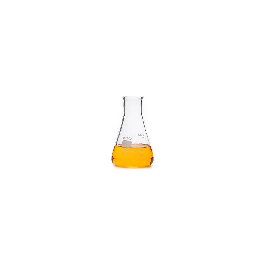 Cam Erlen 50 Ml - Dereceli Erlenmeyer Flask Dar Boyun - Isıya Dayanıklı