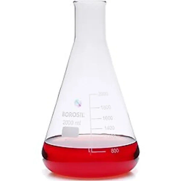 Cam Erlen Dereceli 2000 Ml Erlenmeyer Borosil