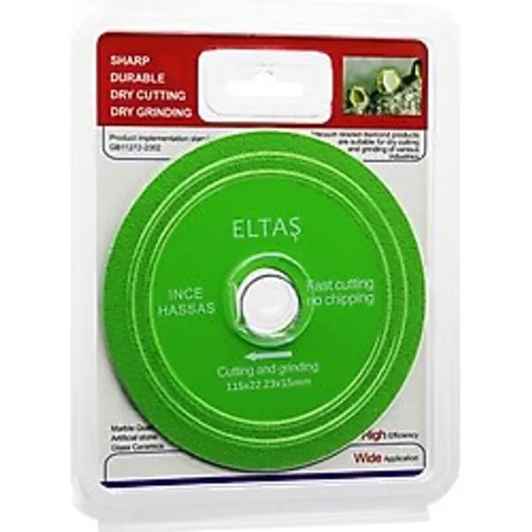 Cam Kesme Yeşil Hassas Kesici Disk - Taşlama 115X22X23X15MM (5224)