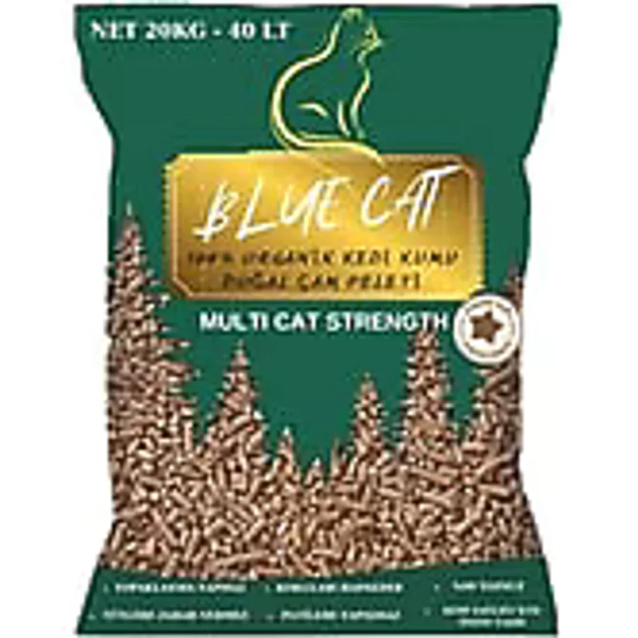Çam Peleti Sürüngen Kumu Net 20 kg - 40 Lt - Topaklanmayan %100 Organik Cam Peledi