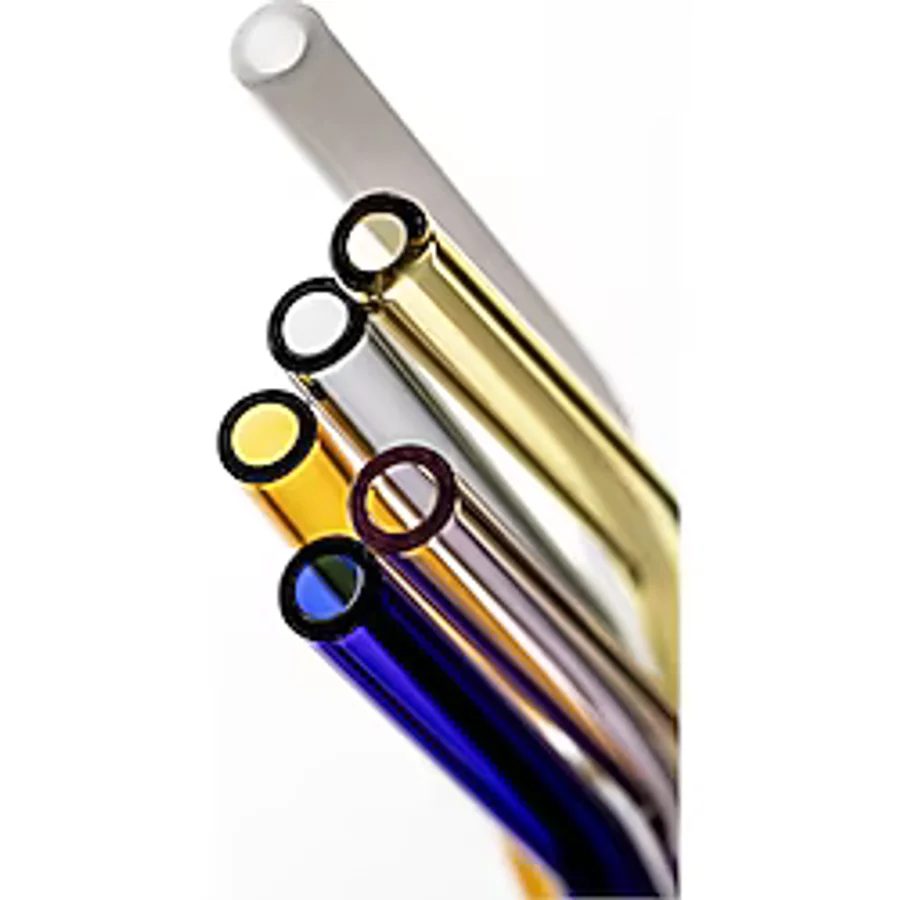 Cam Pipet 8 x 200 Mm Renkli Eğimli 6 Lı + Fırça Set