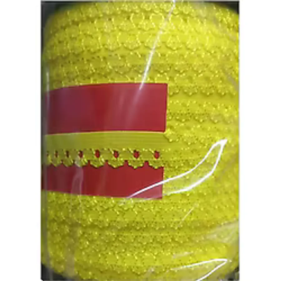 Çamaşır Lastiği Dantelli 1 Cm 1 Metre Sarı