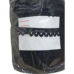 Çamaşır Lastiği Dantelli 1 Cm 1 Metre Siyah