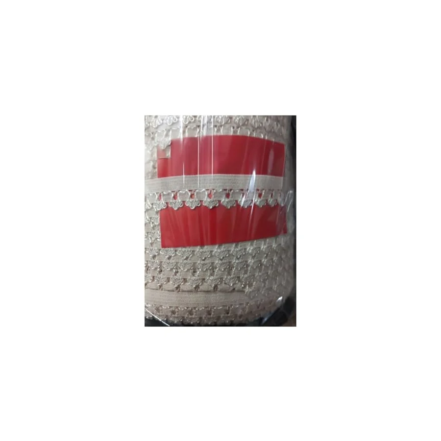 Çamaşır Lastiği Dantelli 1 Cm 75 Metre 1 Top Krem