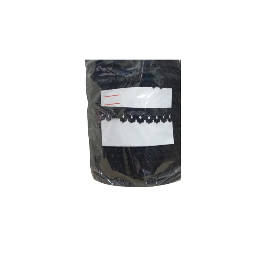 Çamaşır Lastiği Dantelli 1 Cm 75 Metre 1 Top Siyah
