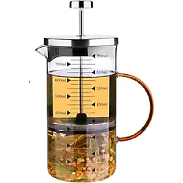 Cambu 3'ü 1 Arada 750 ml Borosilikat Cam French Press