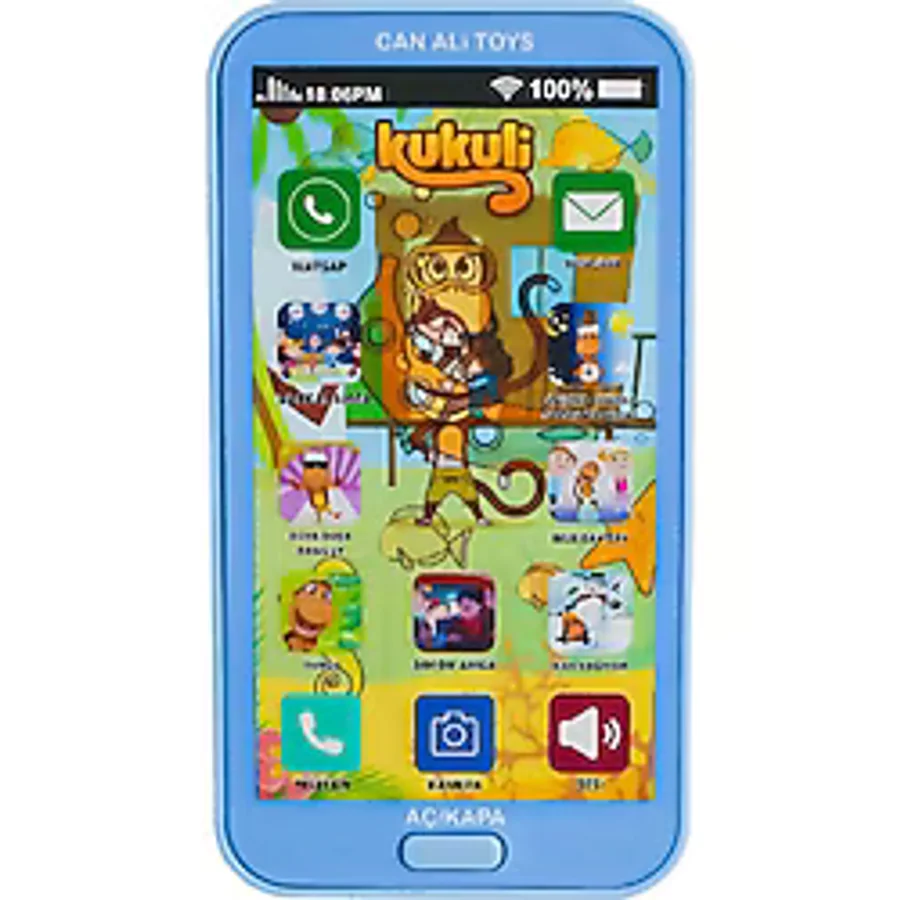 Can Ali Toys Kukuli Oyuncak Telefon Mavi - Renkli