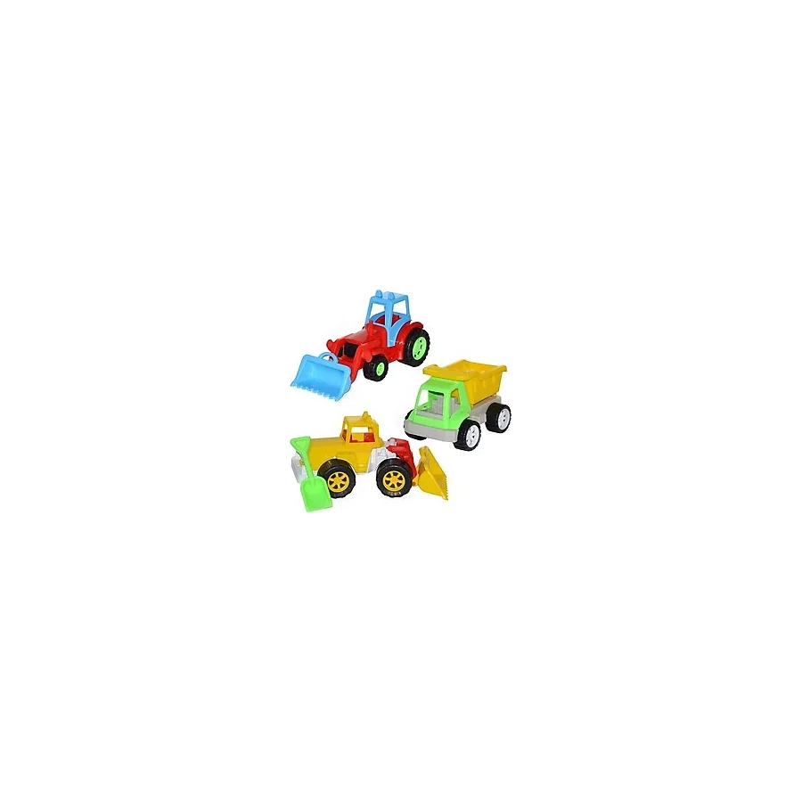 Can Oyuncak Kamyon Dozer Traktör Üçlü Set - Renkli