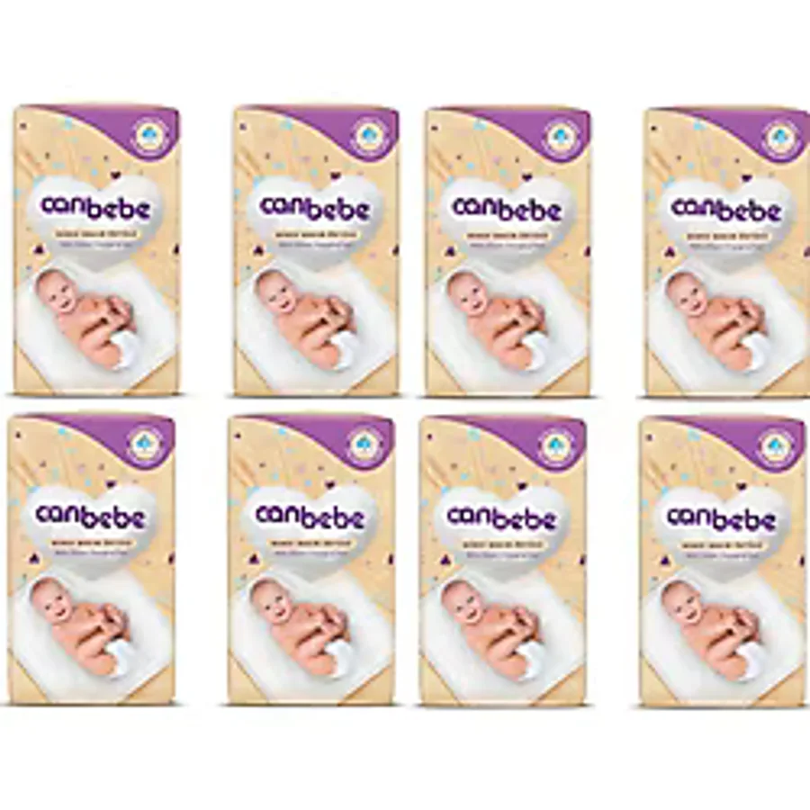 Canbebe 60x60 cm 10'lu 8 Paket Bebek Bakım Örtüsü