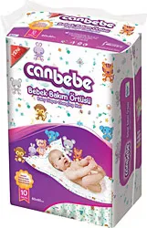 Canbebe 60x60 cm 10'lu Bebek Bakım Örtüsü