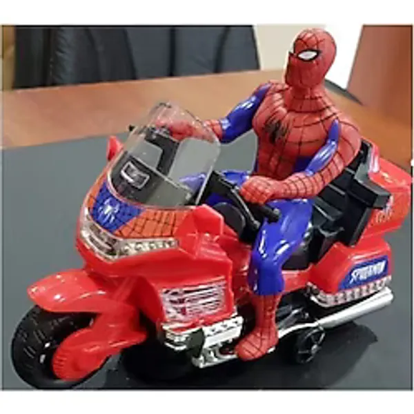Canda Oyuncak Örümcek Adam Spiderman Robot Işıklı Sesli Motor Oyuncak