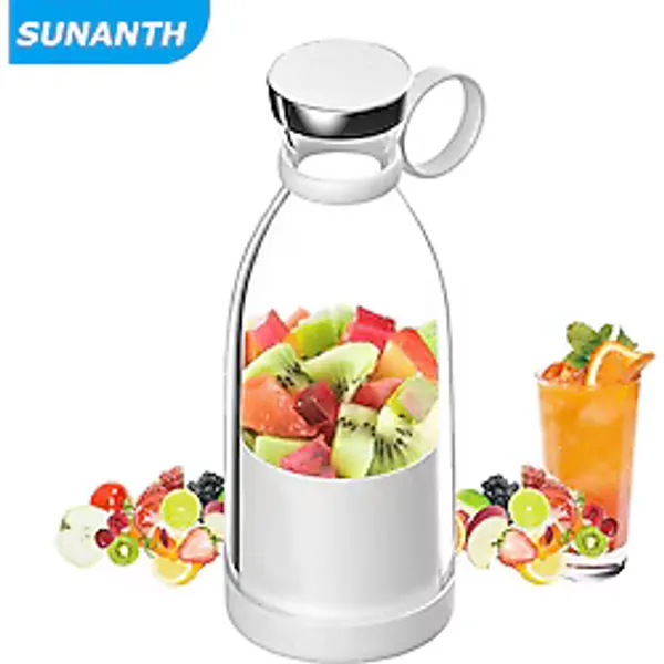 Canderel Şarjlı Portatif Taşınabilir El Blenderi Meyve Sıkacağı Mama Karıştırıcı Smoothie Milkshake 350 Ml