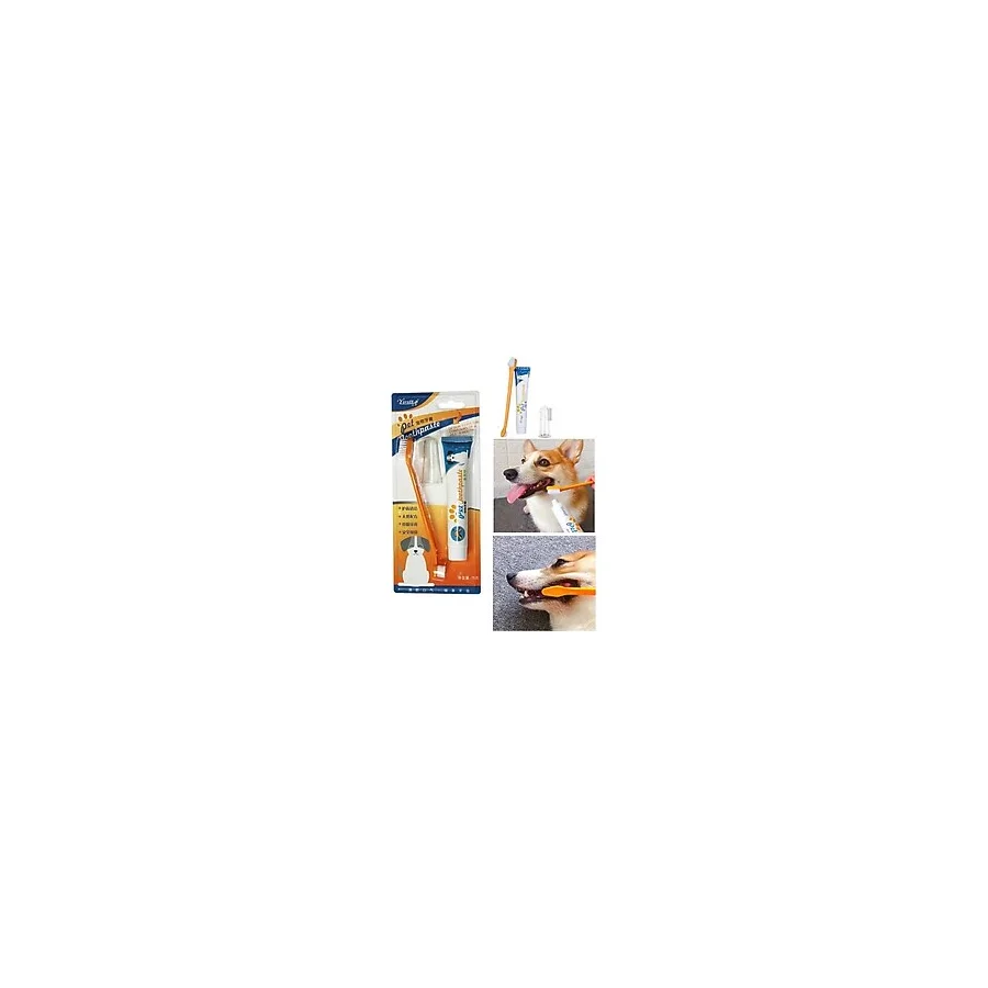 Canlı Petshop Kedi Köpek Diş Fırçası ve Diş Macunu Seti Yenilebilir Diş Macunu Dental Kit Ağız ve Diş Sağlık Seti DF442