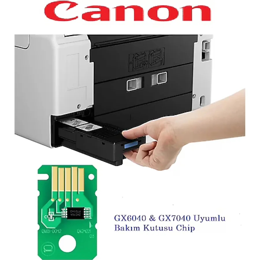 Canon Gx6040 Gx7040 Serisi Bakım Kutusu İçin Chip Mc-g01