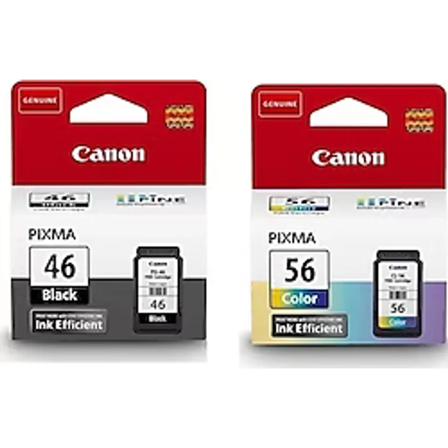 Canon PG-46 Renkli + CL 56 Siyah 2'li Kartuş Seti