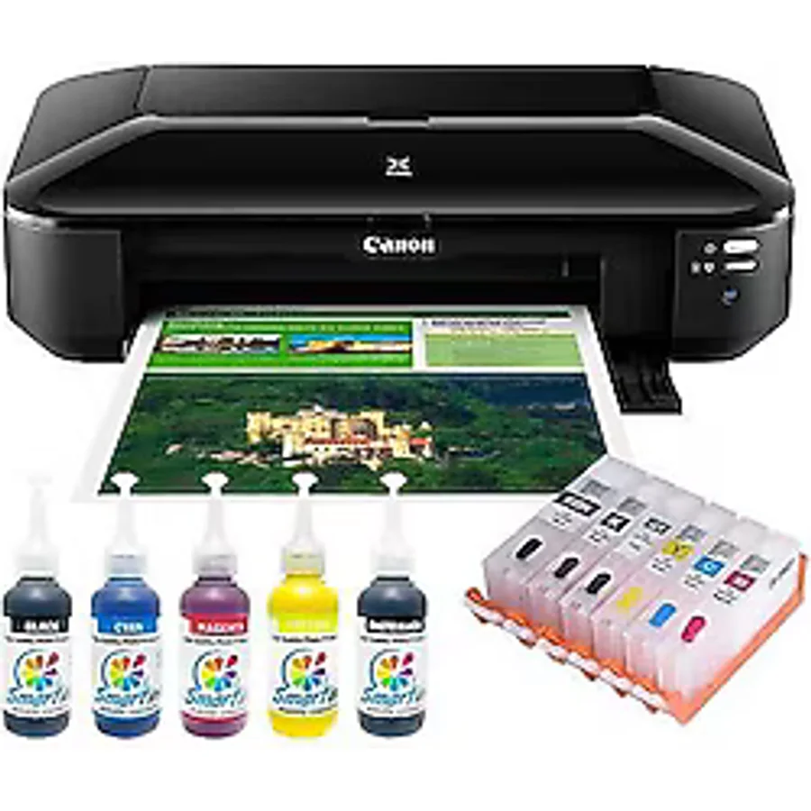 Canon Pixma IX6850 Wi-Fi Renkli Mürekkep Püskürtmeli Yazıcı - Muadil Mürekkepli