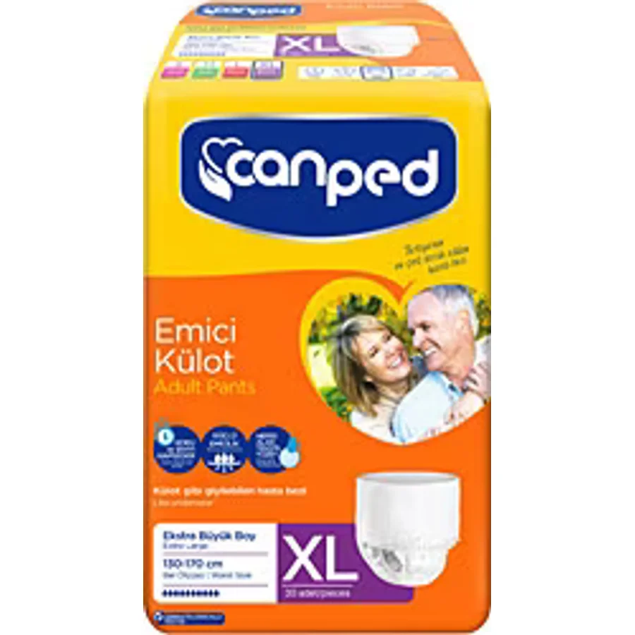 Canped Emici Külot Ekstra Büyük Boy XL 30'lu Hasta Bezi