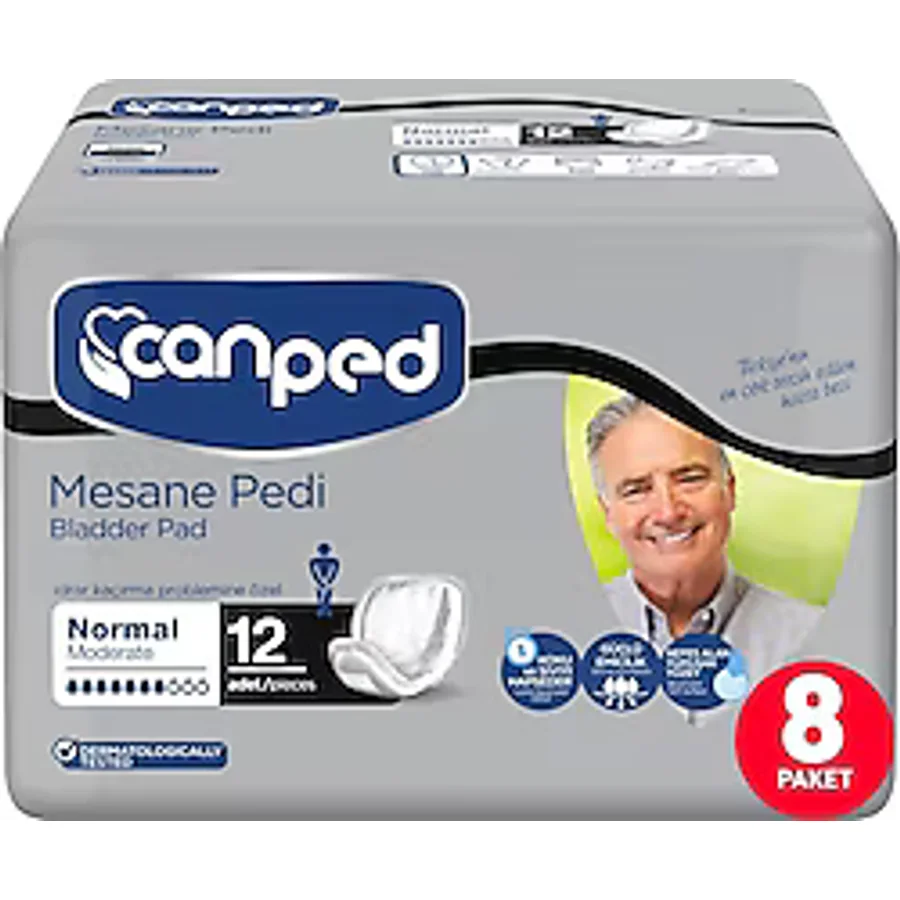 Canped Orta Boy M 12'li 8 Adet Erkek Mesane Pedi