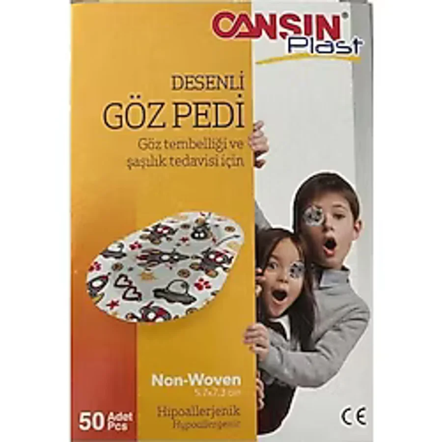 Cansın Plast Desenli Çocuk Göz Pedi 50'li