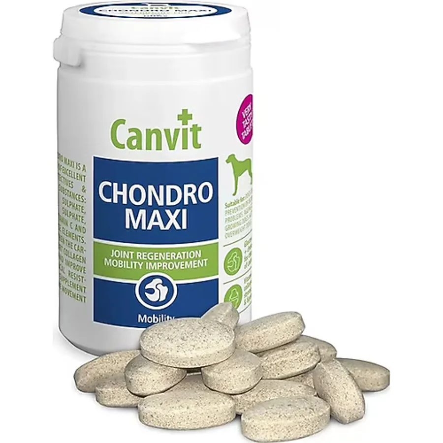 Canvit Chondro Maxi Orta ve Büyük Irk Köpekler İçin Kas ve Iskelet Sağlığı Köpek Vitamini 230 gr 110 Tablet - Naturel