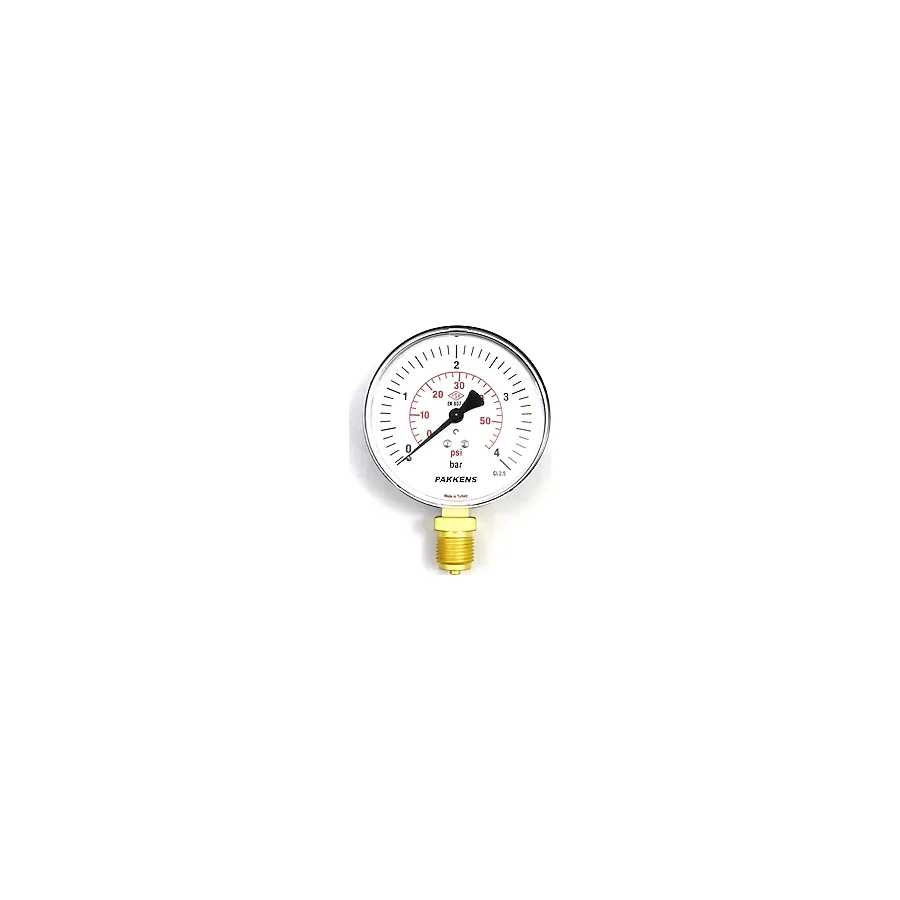 Çap 63 0/10 Bar Kuru Tip Basınç Ölçer, Manometre, Basınç Göstergesi 1/4''