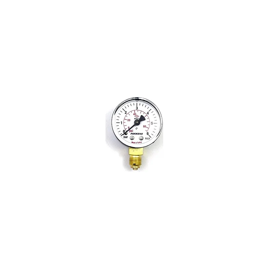 Çap 63 0/6 Bar Kuru Tip Basınç Ölçer, Manometre, Basınç Göstergesi 1/4 Inch - Seçenek 1