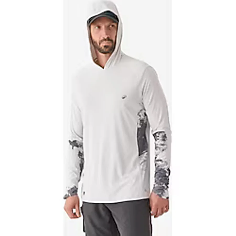 Caperlan Kapüşonlu Uzun Kollu Uv Tişört - Balıkçılık - Uv Korumalı - Açık Yeşil - 500 Decathlon