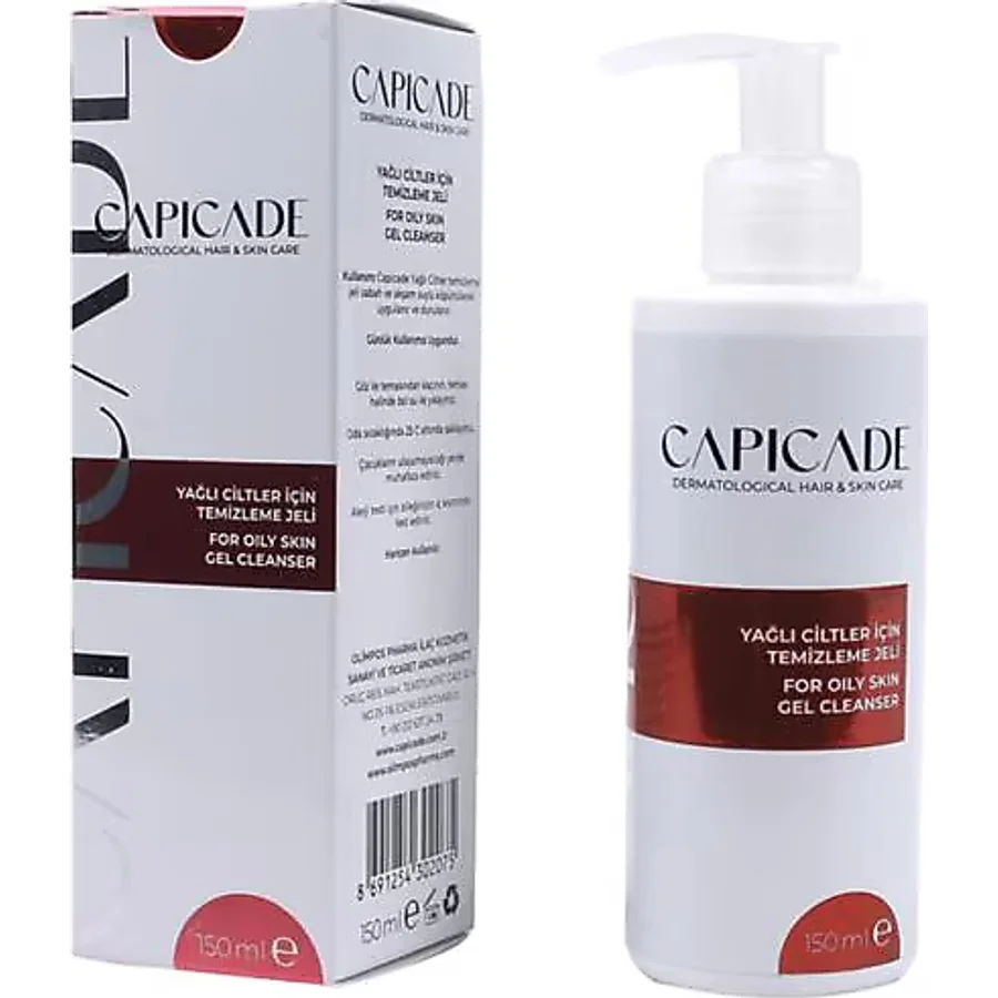 Capicade Yağlı Ciltler için 150 ml Yüz Temizleme Jeli