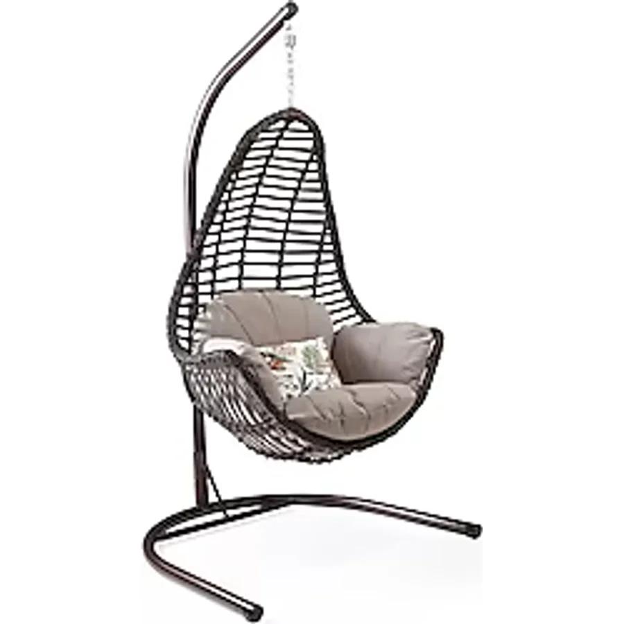 Capri Swing Milas 1 Kişilik Rattan Bahçe Salıncağı