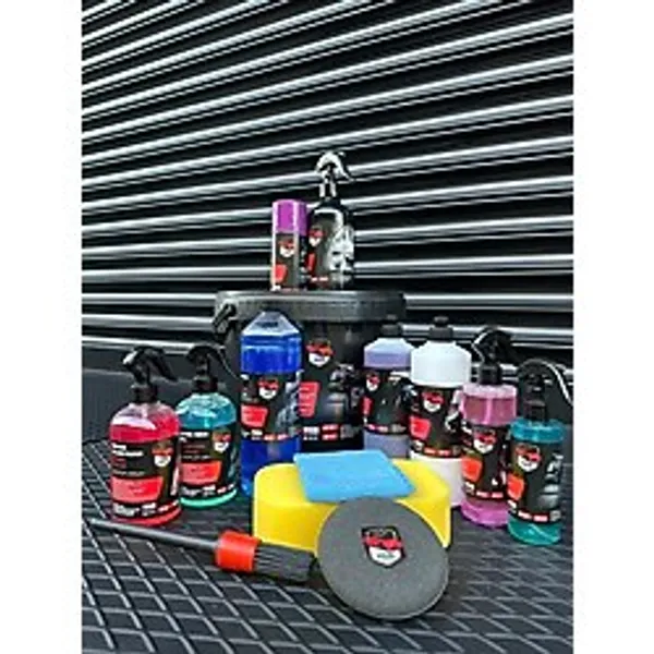 car care vicix since 2019 14"lü Efsane Oto, Araç, Motosiklet Bakım Seti Temizlik Seti Siyah Kovalı