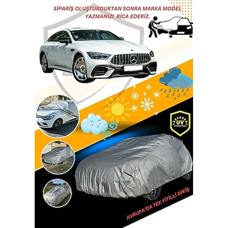 Car Guard Tüm Sedan Araçlar ile Uyumlu ile Uyumlu Lüks Araba Brandası Miflonlu Branda Oto Çadır Örtü