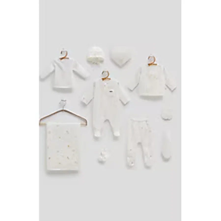 Caramell JUNGLE FRIENDS MÜSLİN 10LU SET Ekru