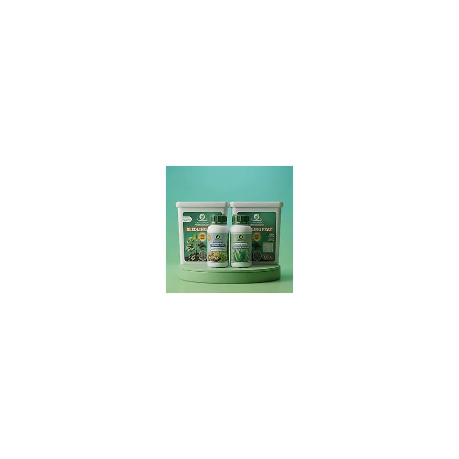 Carbonado 2 Adet Seedling Peat 7.5 L + Sıvı Bitki Besini 500 ml + Sıvı Deniz Yosunu 500 ml Paket