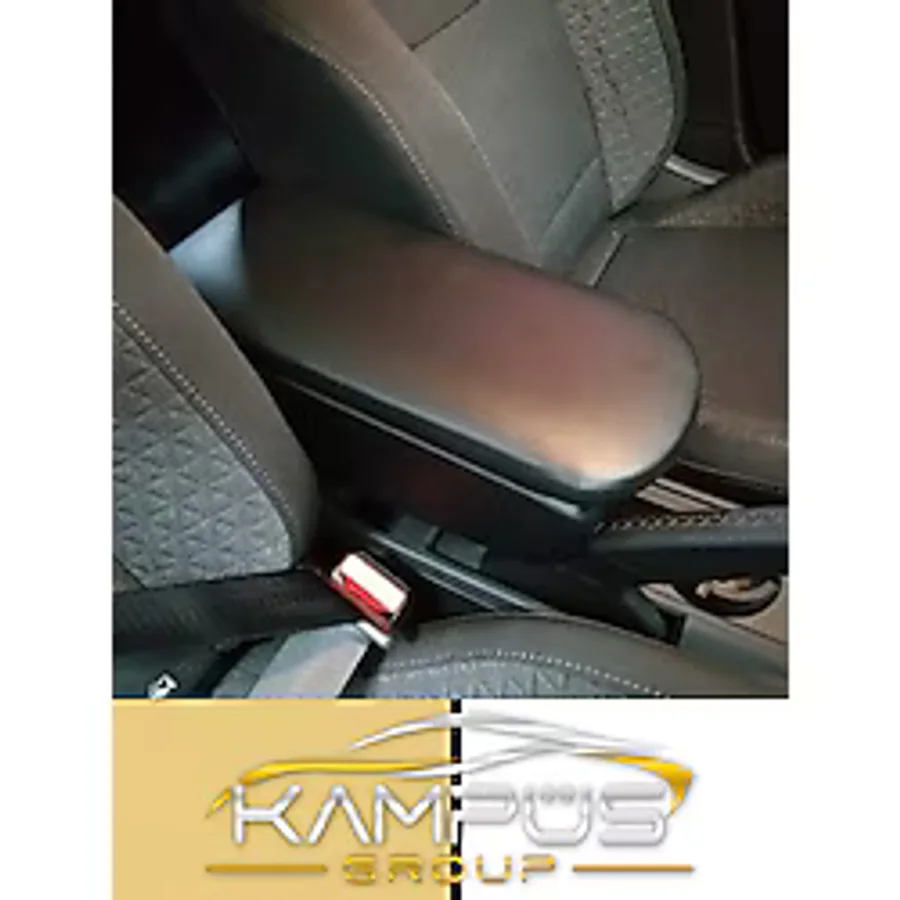 Carface Clio 5 Deri Kol Dayama Kolcak Siyah Özel Uretim Mdf