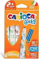 Carioca Baby Süper Yıkanabilir 6'lı Jumbo Keçeli Kalem Seti