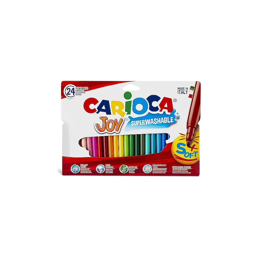 Carioca Joy Süper Yıkanabilir 24'lü Keçeli Kalem Seti