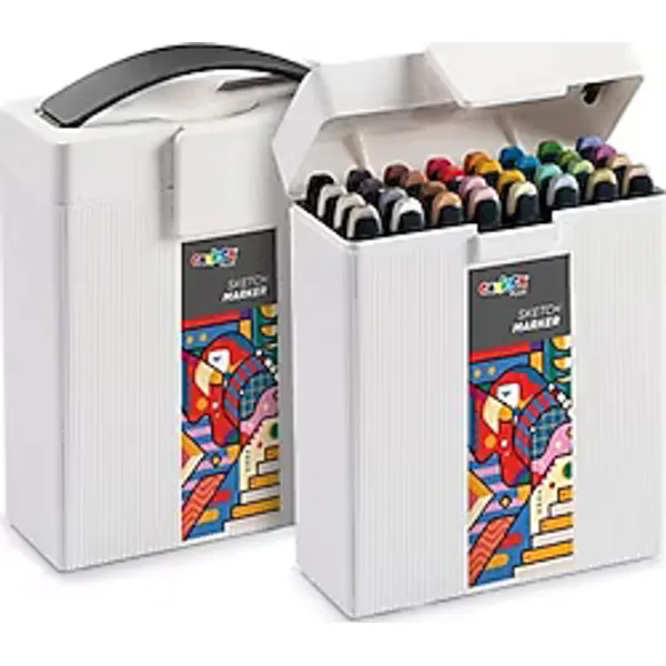 Carioca Plus Sketch Hard Box 32'li Çift Taraflı Marker Kalem Seti