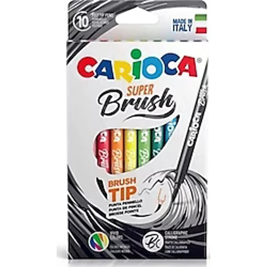 Carioca Süper Brush 10'lu Keçeli Kalem Seti