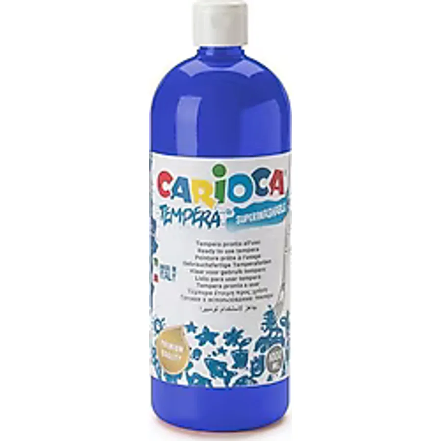 Carioca Süper Yıkanabilir 1000 ml Koyu Mavi Tempera Boya