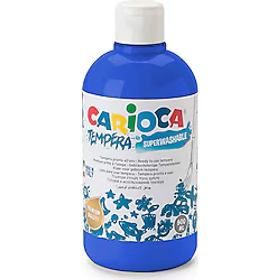 Carioca Süper Yıkanabilir 500 ml Koyu Mavi Tempera Boyası