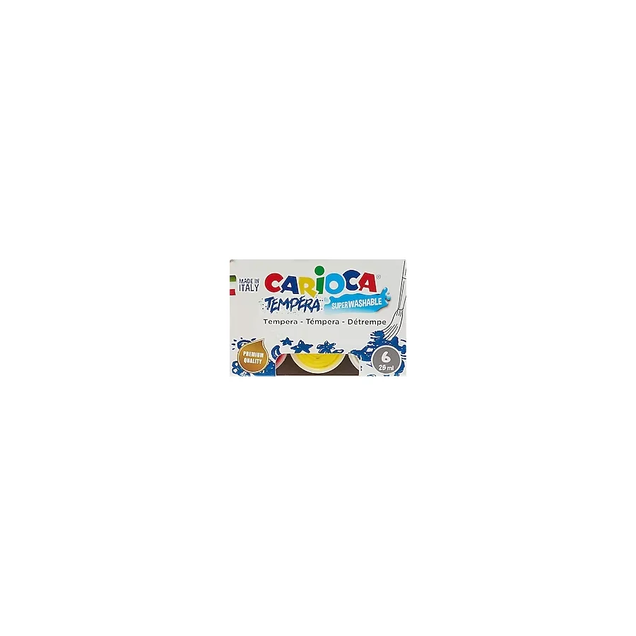 Carioca Yıkanabilir Parmak Boyası 25 ml 6'lı
