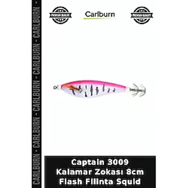 Carlburn Captain 3009 Kalamar Zokası 8cm Flash Filinta Squid Av Malzemeleri Deniz Malzemesi Balıkçı - 2
