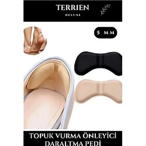 Carlburn Deluxe Seri Ayakkabı Topuk Vurma Önleyici ve Daraltma Pedi 5mm Unisex Konforlu Destek Pratik Etkili